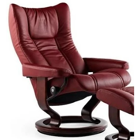 Medium Reclining Chair with Classic Base